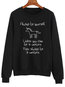 Standard Loose Casual Letter Pattern Sweatshirts (Style V100846)